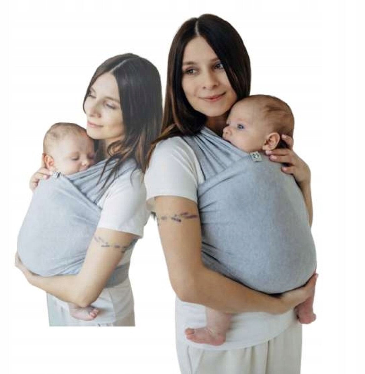 Lennylamb Draagdoek Elastan 5m Chalcedon - Comfortabel en Stijlvol