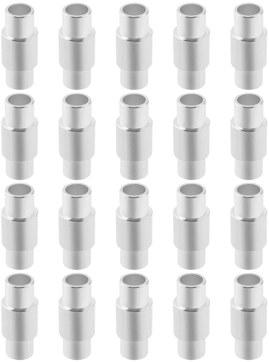 20 stuks Inline Skates Spacer Wiel Lager Afstandshouders Aluminium Legering Inline Snelheid Spacer Lager Afstandshouders voor Inline Rollerblade & Rolschaatsen