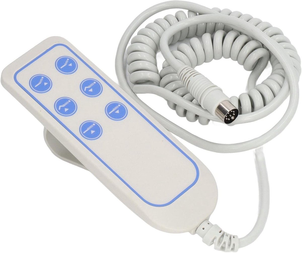 Draadloze Liftbed Afstandsbediening van PVC met IP66 Beoordeling voor Elektrische Bedden, Fauteuils en Meubels - 8-Pins Armstoel Controller voor Thuis en Ziekenhuisgebruik