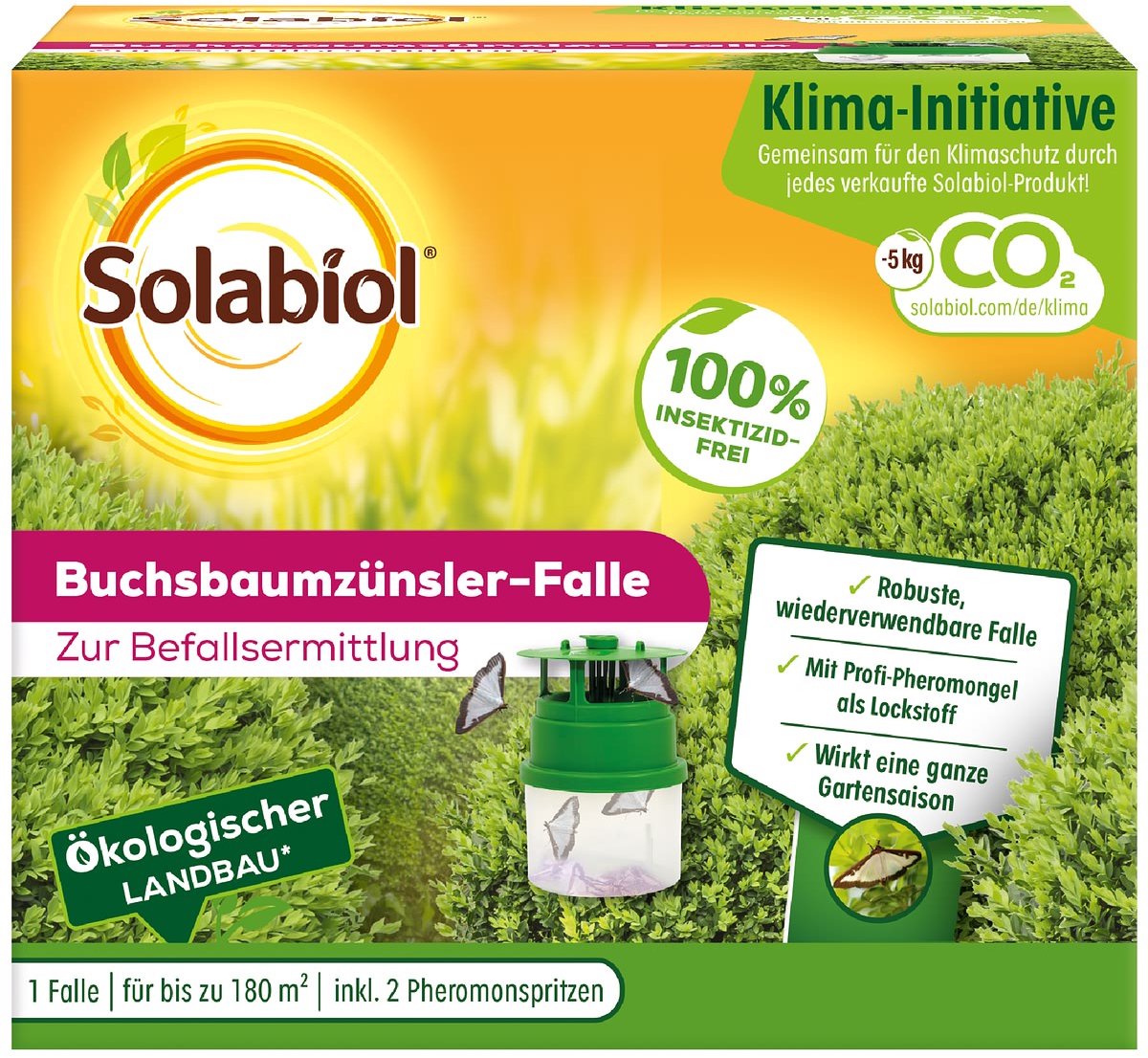 Solabiol Buxusmotval inclusief 2 Feromoonspuiten tot 180 m2