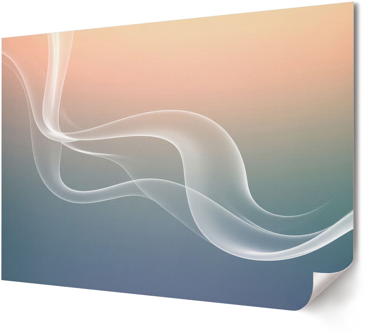 Coloray Polycanvas Wandposter - Een Rustige Baai, Fotografie - A4 - Grijs Wanddecoratie - Rechthoek - Muurkunst - Woonkamer, Slaapkamer, Kantoor - Modern
