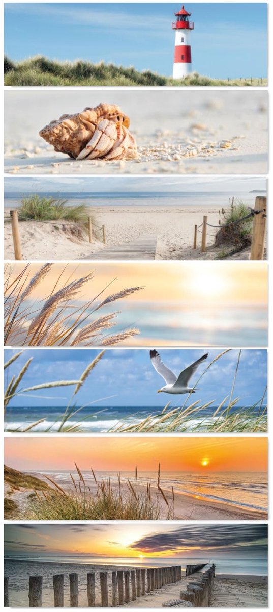 Timr Magneetset 7 stuks - landschapsmotieven voor tafelkalender - tr392 - ShopVlot