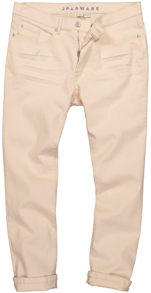 JP 1880 - Heren - Jeans FLEXNAMIC® duurzaamheid Buik-Fit rechte pasvorm - Licht beige - Maat 62