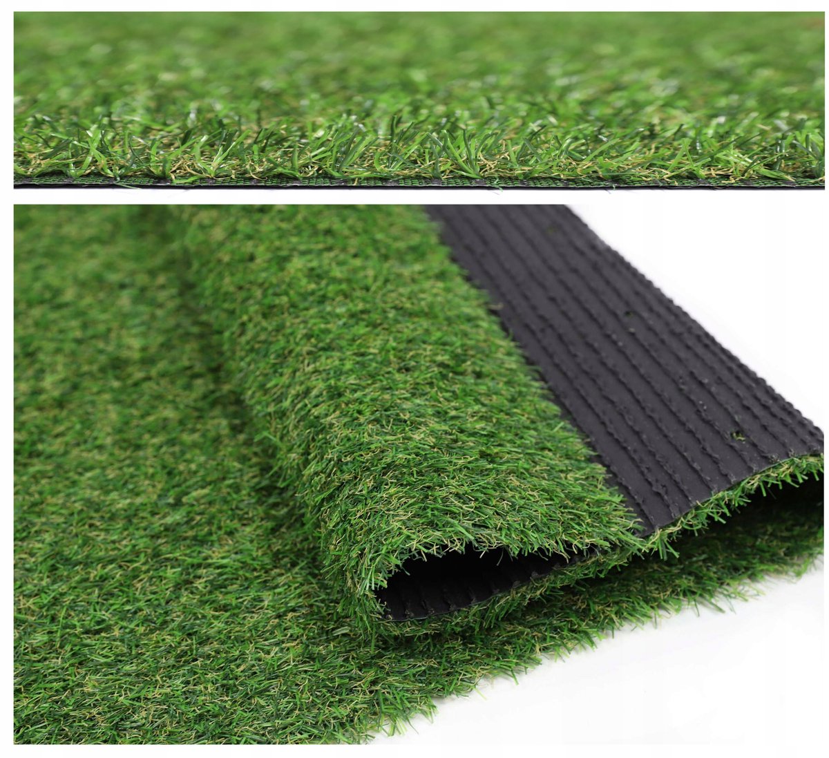 Merkloze Kunstgras Rol 4m Breed, 21mm Hoog - Balkon, Terras, Tuin