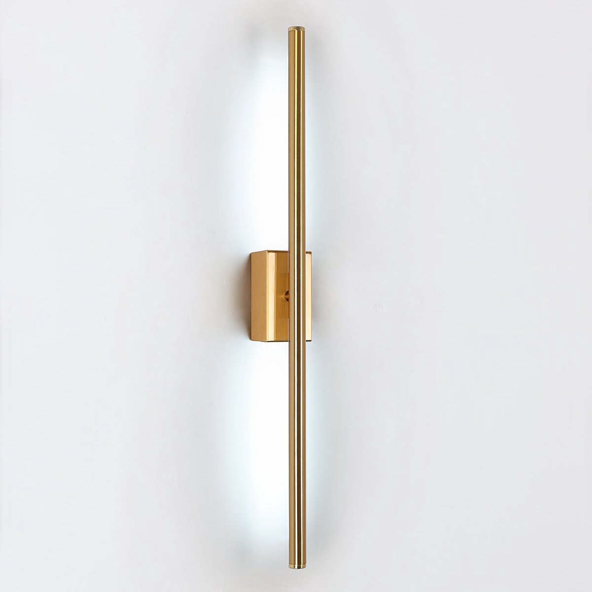 Riserva - Wandlamp - Rechthoekig Minimalistisch Modern - 6500K Koel Wit LED - 8W Goud Aluminium‑IJzer‑Siliconen