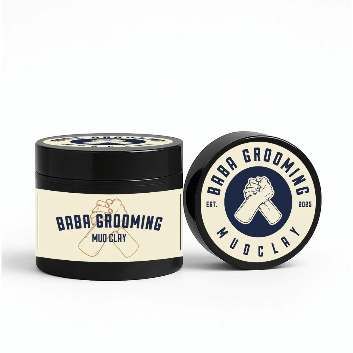 Baba Grooming Mud Clay Pomade 130ml – Matte Styling Clay – Sterke Hold – Haarwax voor Mannen