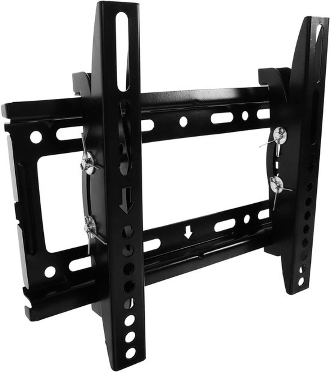 Televisie Muurbeugel - Tv Ophanging - Ruimte Besparen - Verstelbare Kanteling - 17-43 Inch - Zwart