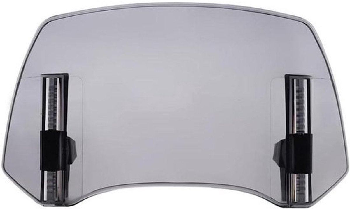 Motorfiets Windscherm - Winddeflector Motor - Verbeteren Rijcomfort - Verstelbare Hoogte Hoek - 290mm x 156mm - B-Smoke