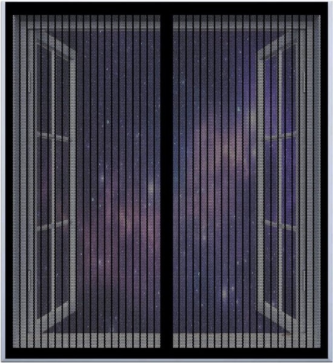 Vliegengaas Raam - Horrengaas Klamboe - Insecten Buiten Houden - Automatisch Sluitend - 150 x 65 cm - Zwart