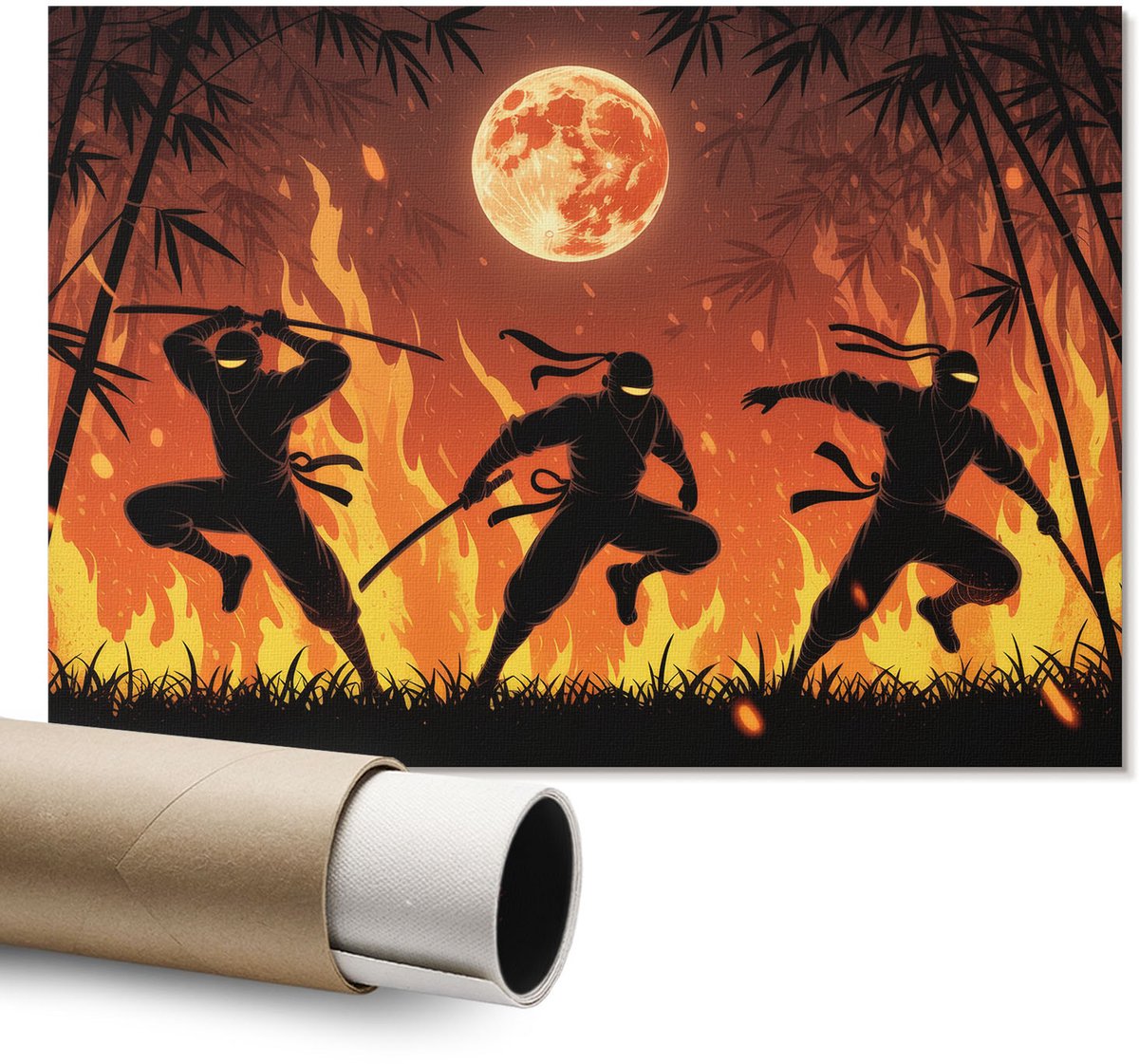 Coloray Polycanvas Poster - Ijslands Paard, Fotografie - A1 - Bruin Wandposter - Rechthoek - Muurdecoratie - Woonkamer - Klassiek