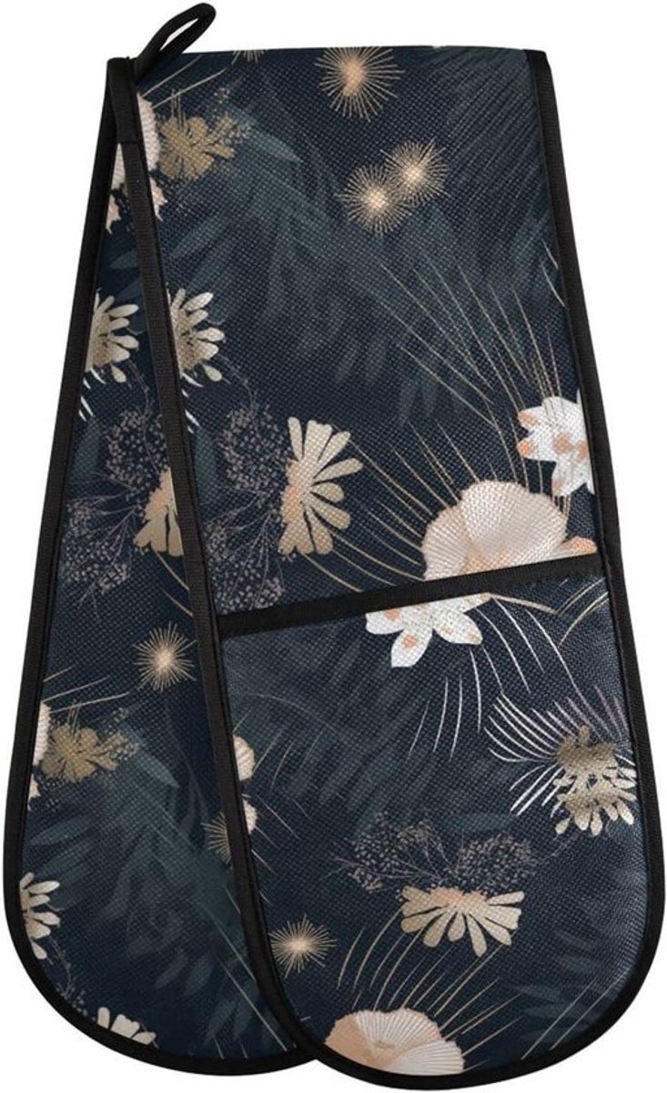 Dubbele Ovenwanten - Hittebestendige Handschoenen - Koken en Bakken - Extra Lange Bescherming - 80 x 185 cm