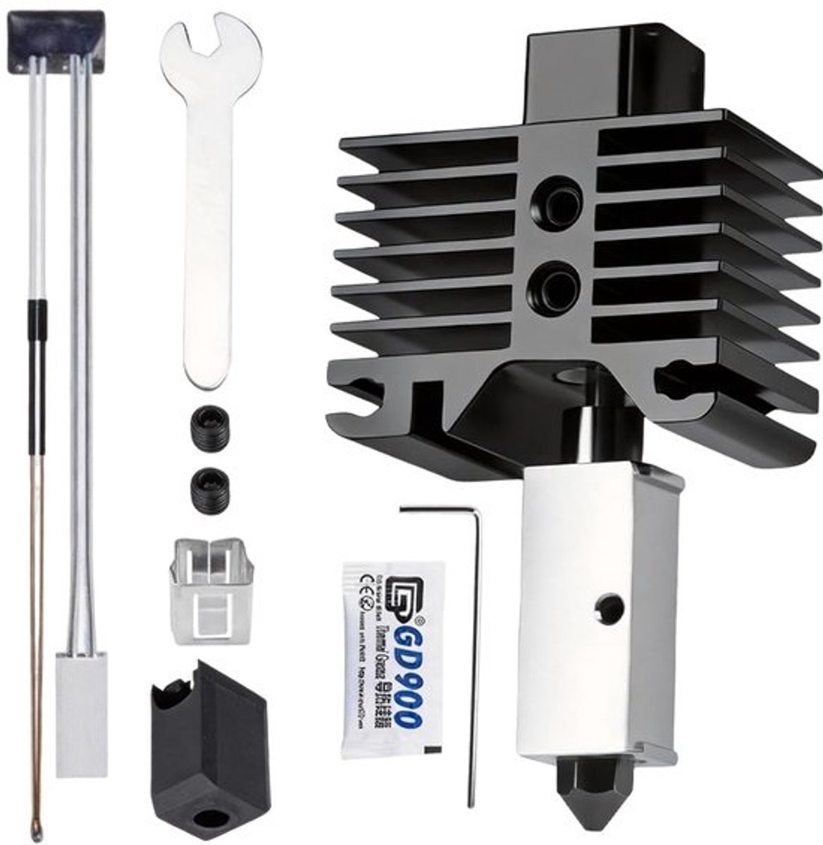 Hotend Kit - Geïntegreerd Mondstuk - 3D Printen - Hoge Temperatuur Metaal - 04 mm