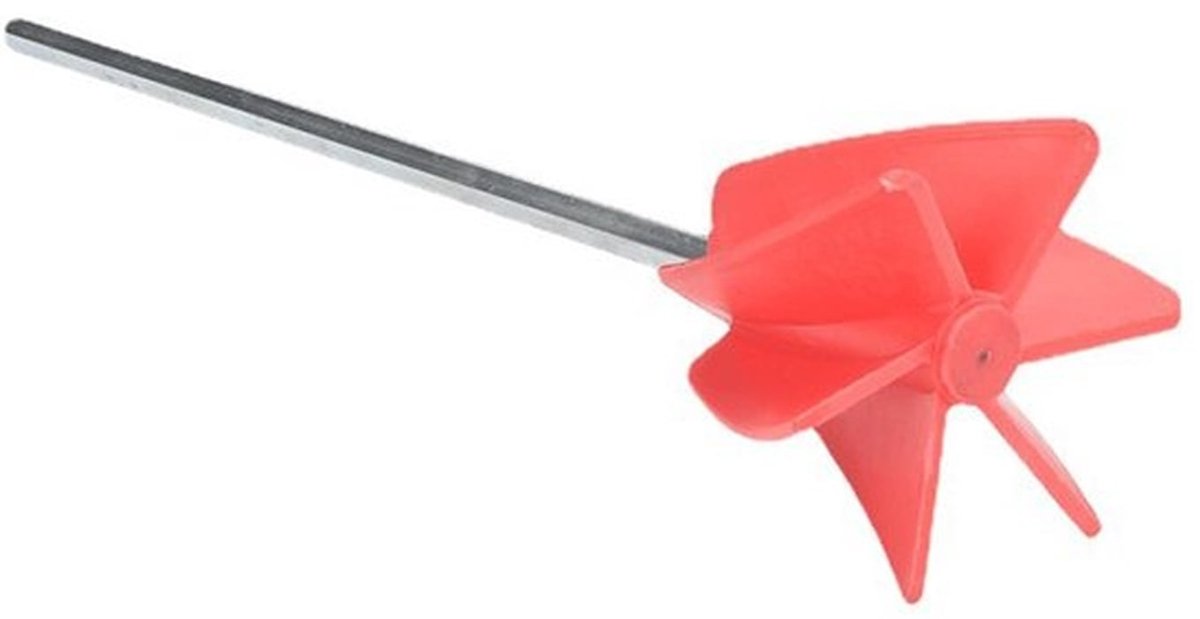 Metalen verfmixer, mengstaaf voor plamuurpoeder, mengstaaf voor kunststof cementverf, elektrische meng- en stofmengstaaf