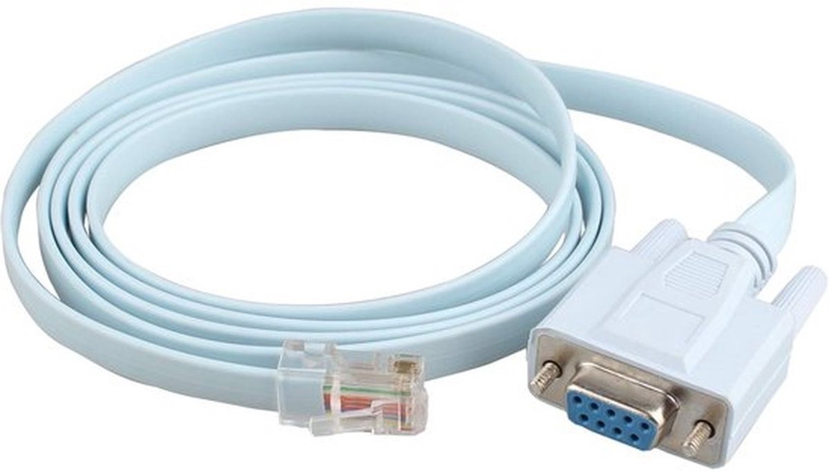 RJ45 naar RS232 DB9 9-polige consolekabel - 1,4 m Cat5 Ethernet voor Cisco-routers