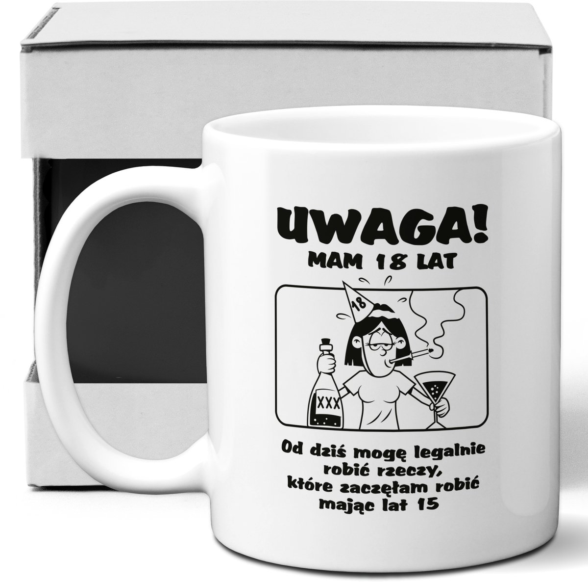 Grappige Mok 18e Verjaardag - Perfect Cadeau Idee