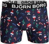 Bjorn Borg SHORTS SAMMY BB FUN SANTA & BB FU Heren Boxershort - 2P - Donker blauw - Maat S