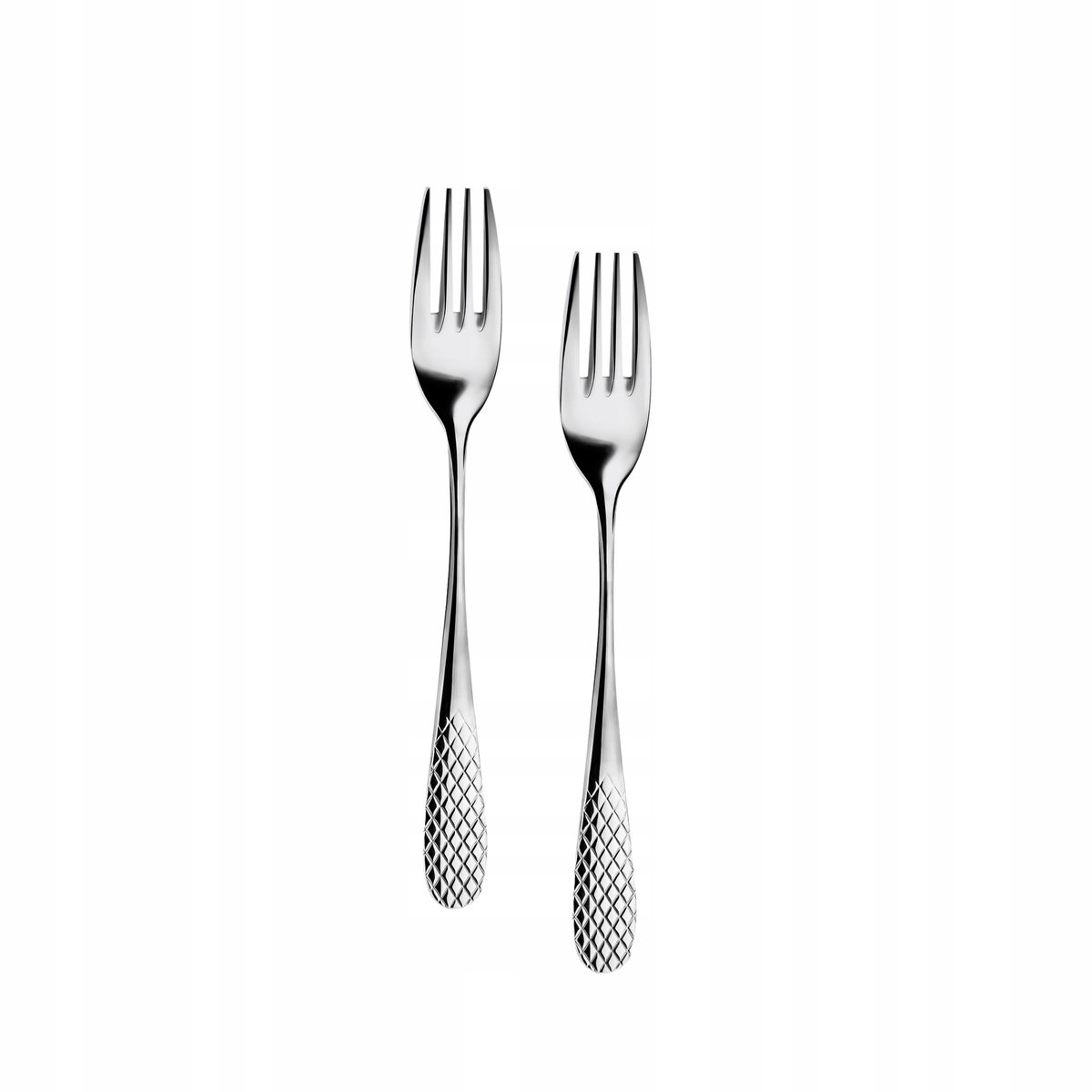 Set van 2 RVS Dessertvorken - 19 cm