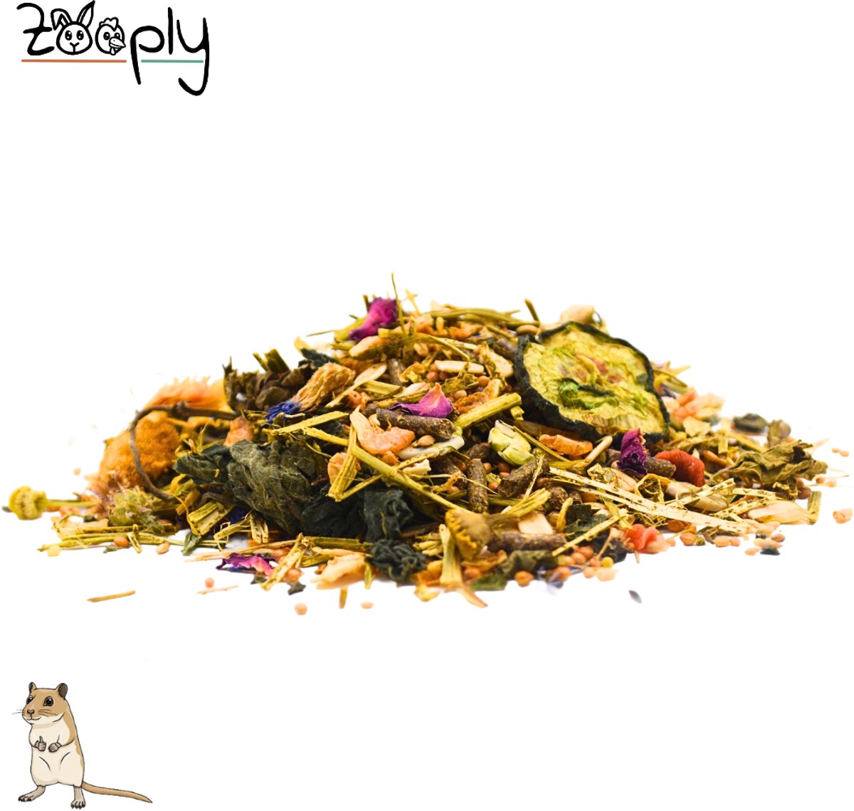 Zooply Gerbilvoer - Knaagdierenvoer - Compleet voer - Voor gerbils - 500 gram