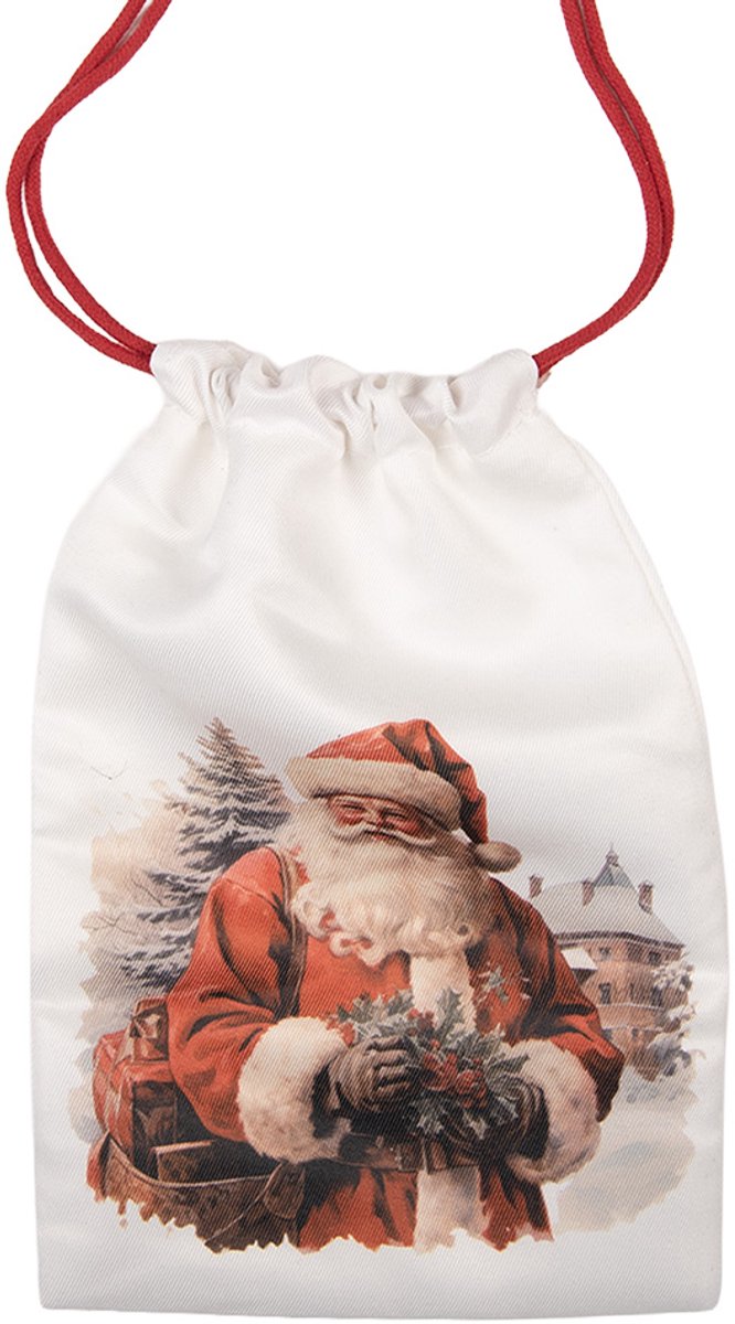 Clayre & Eef Cadeauzakje Wit Synthetisch