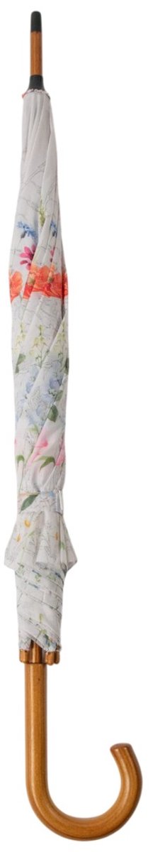 Paraplu bloemenweide off white 105 cm