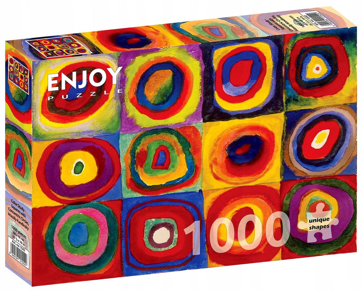 Abstract Kunst Puzzel 1000 Stukken: Kandinsky Kleurstudie