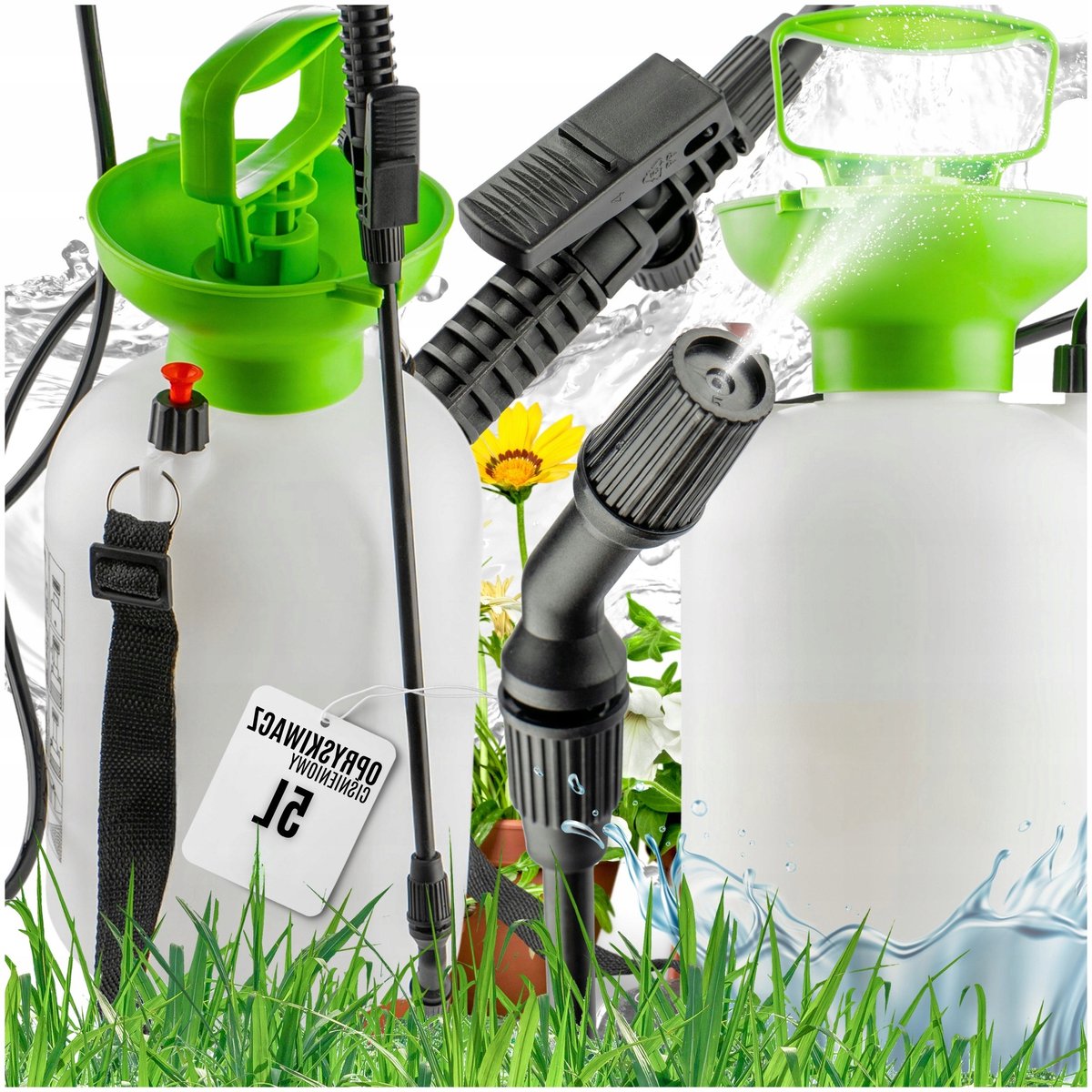 5L Drukspuit Tuin met Metalen Lans - 45 PSI