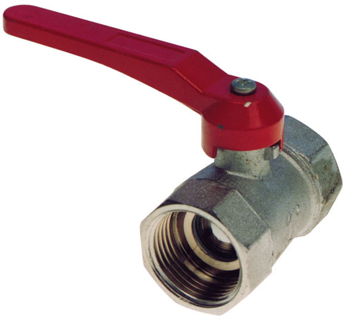 allpa Messing-vernikkelde kogelkraan, 1-1/2"