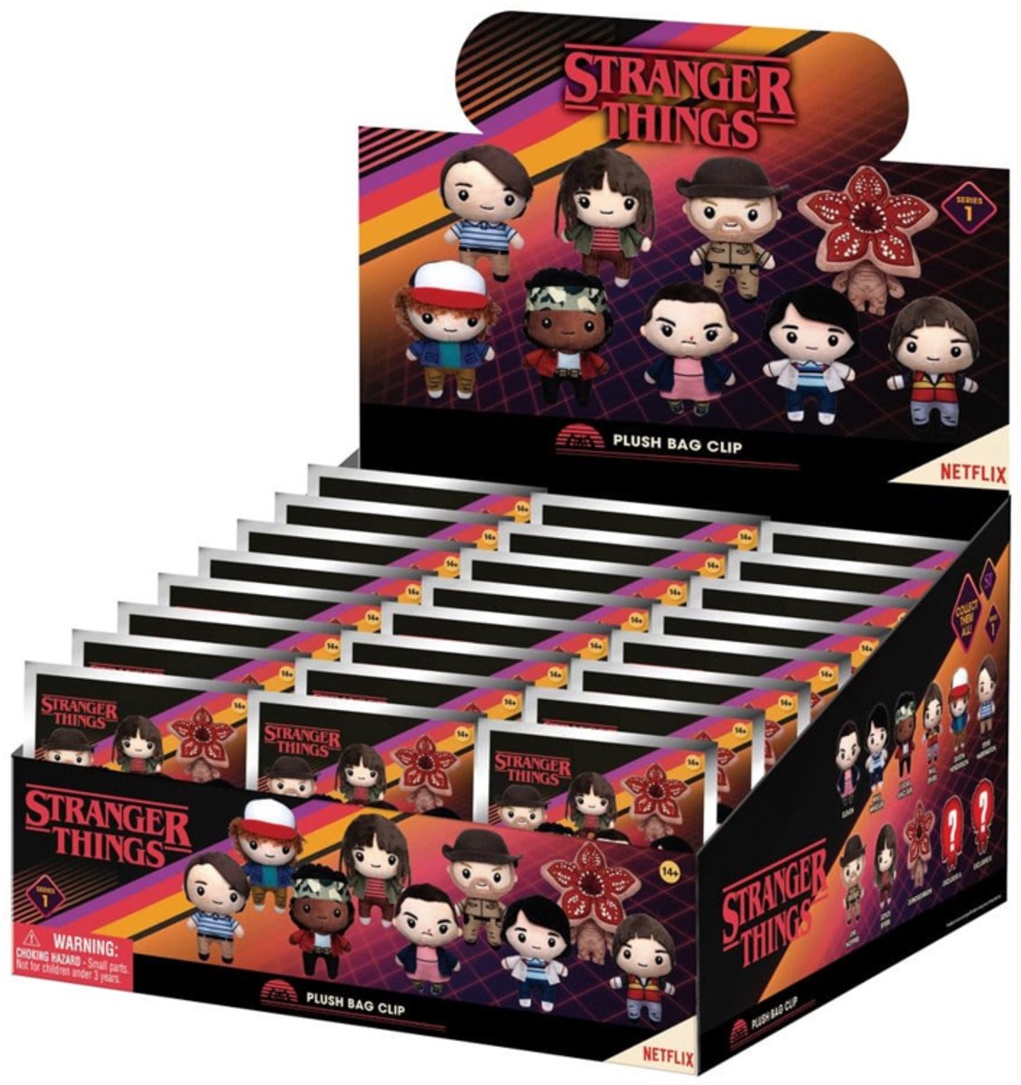 Stranger Things Plush Bag Clips Display (24)