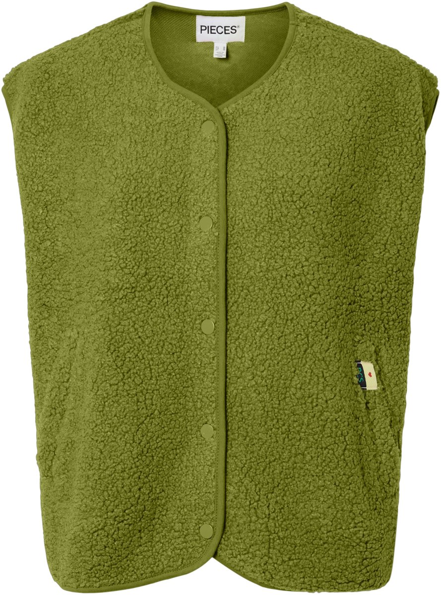 Pieces Gilet Pckatty Teddy Vest Noos Bc 17162344 Woodbine Dames Maat - M