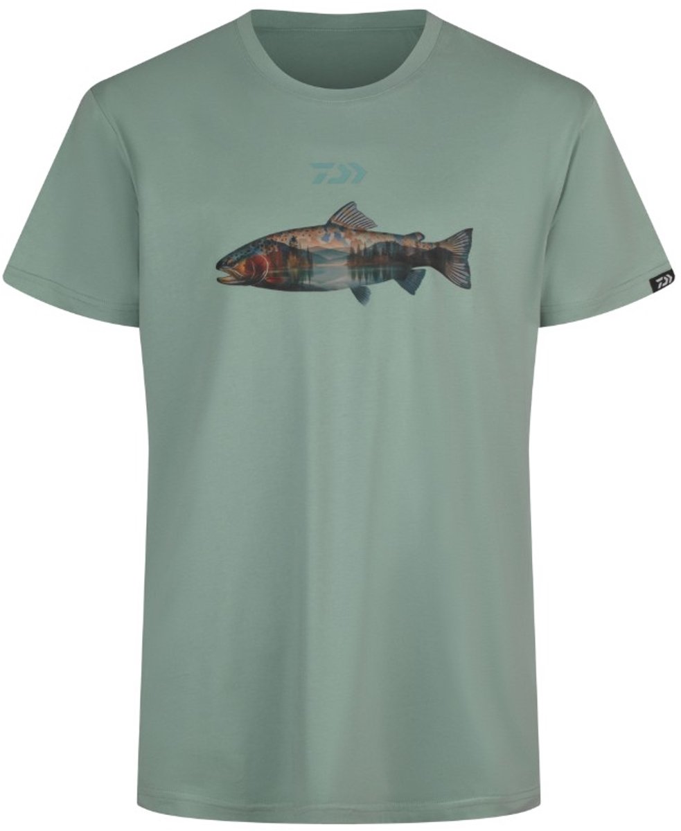 Daiwa T-Shirt Trout Vis Shirt Multicolor