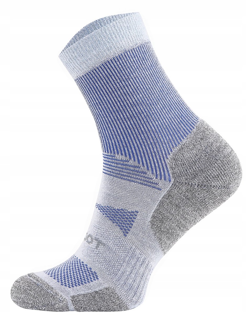 Zwarte Peak Quarter merinowollen sokken Blauw