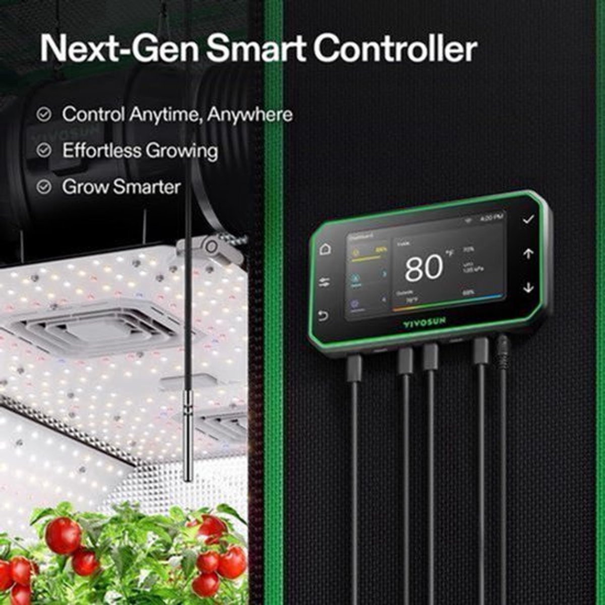 GrowHub Controller – Kweektechniek Regelaar – Klimaatcontroller – Milieucontroller – Wifi Controller – Temperatuur- en Vochtigheidsmeting – Programmeerbare Timer en Ventilatie