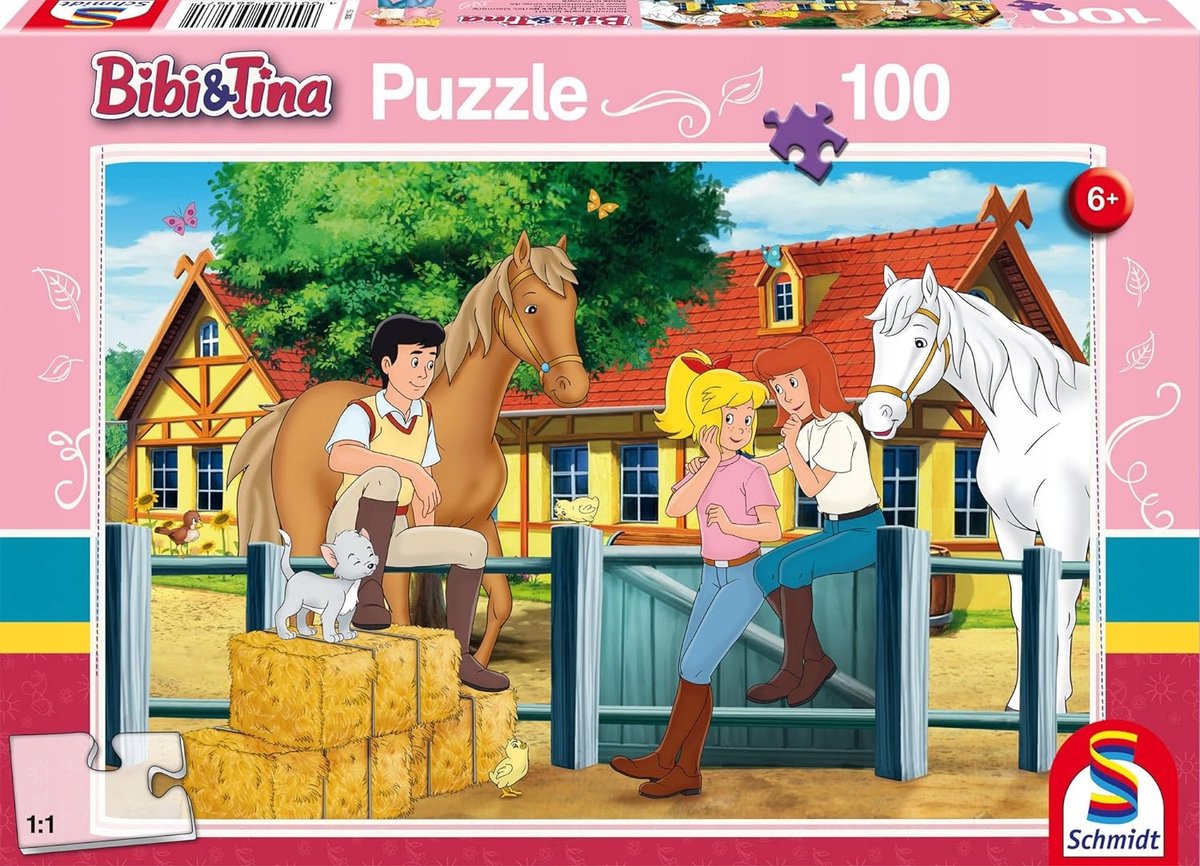 Bibi & Tina Paardenstal Puzzel voor Kinderen 6+ (100 Stukjes)