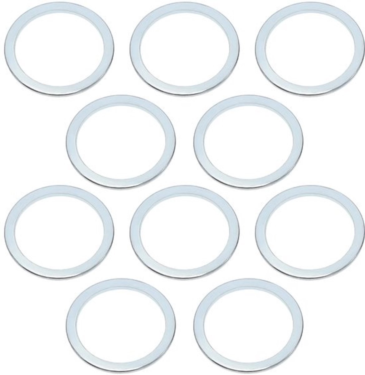 Dailygoods - Zaagblad Reducering Ring - 10 Stuks - Staal - 20x16mm - Adapter voor Cirkelzaagbladen - Houtbewerking - Geschikt voor Haakse Slijpers