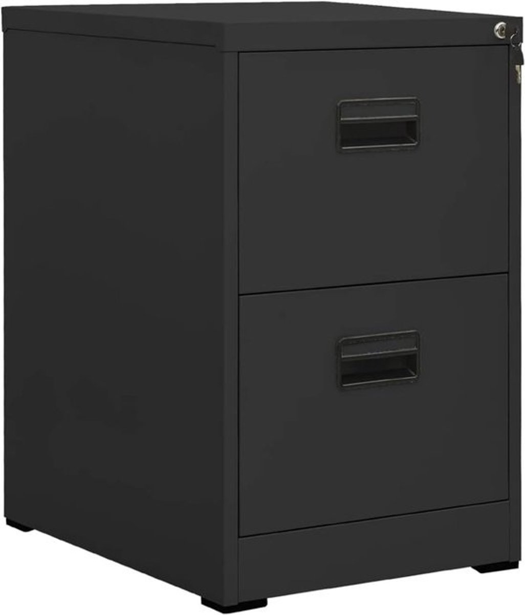 Archiefkast - Kantoorkast - Bestanden Opbergen - Met Slot - 46x62x725 cm - Antraciet