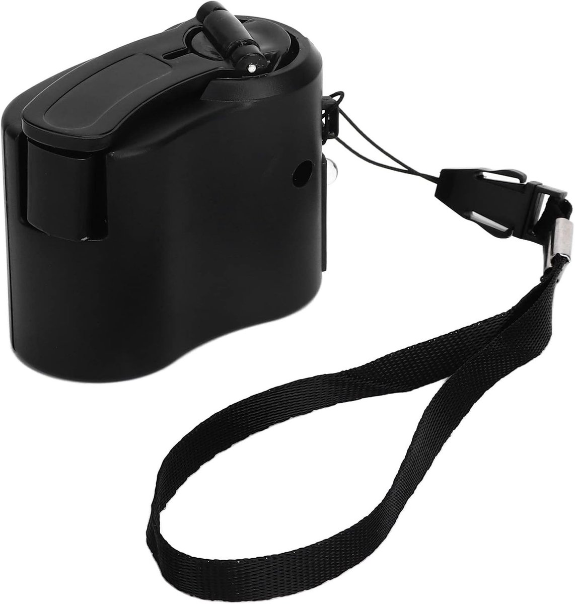 Draagbare Handgenerator met Rode LED-lamp, Mobiele Telefoonoplader en USB-aansluiting voor Noodsituaties en Buitenactiviteiten