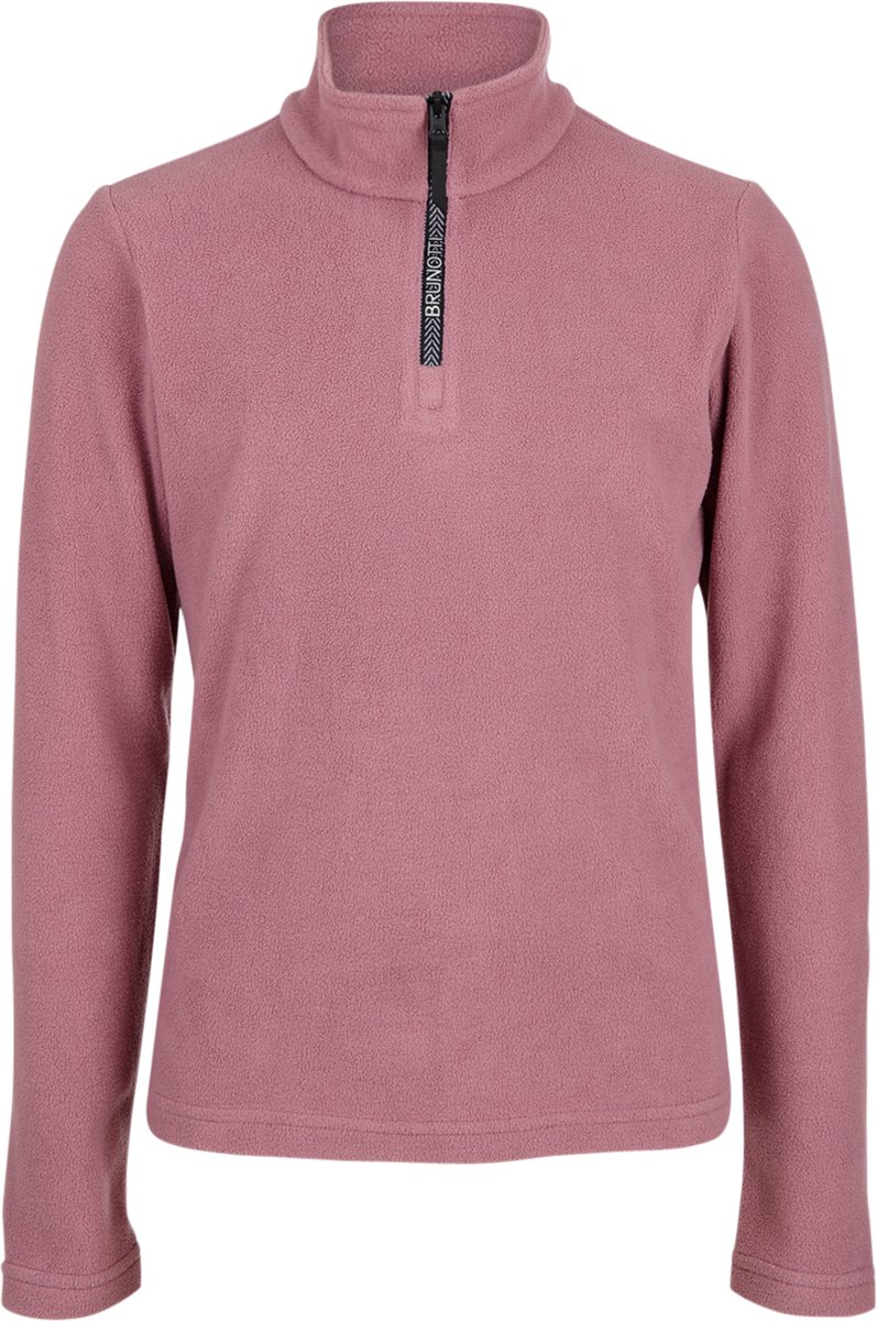 Brunotti Mismy Snow Fleece Meisjes – Fleece Vest Wintersport Kleding Basic Fleece 176 Sepia Rose