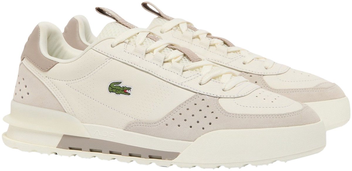 Lacoste Slam Break Leren Sneakers Heren Grijs