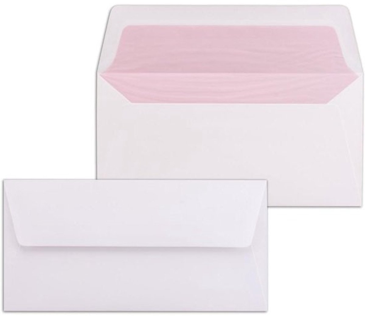 Enveloppen DIN lang - Papieren enveloppen - Versturen van documenten - Zijdepapier voering - 22 x 11 cm