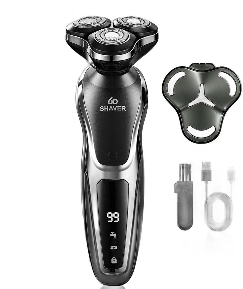 Currero Foil Shaver - Scheerapparaat Mannen - Hoofd Scheerapparaat - Head Shaver - Tondeuse met Trimmer - Lichaam en Baard - Oplaadbaar