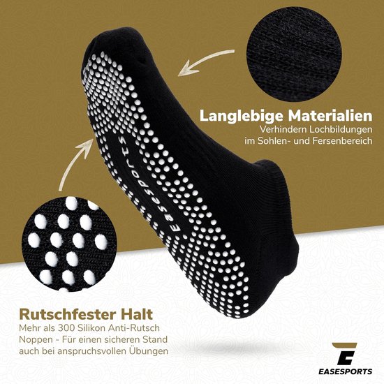Antislip Sokken voor Yoga & Pilates (2 Paar) - Universele Maat — afbeelding 4