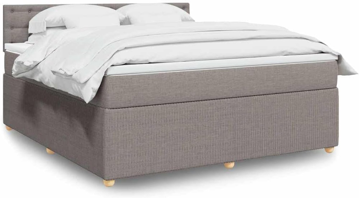 Pocketvering Boxspring Taupe 180x200 cm