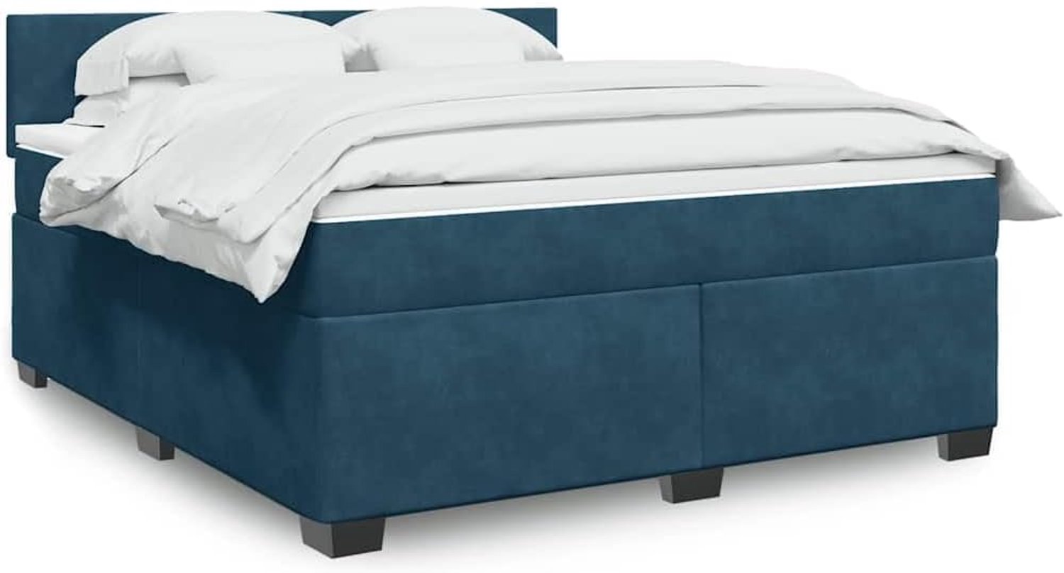 Pocketveringmatras slaapcomfort Boxspring 180 x 200 cm Blauw