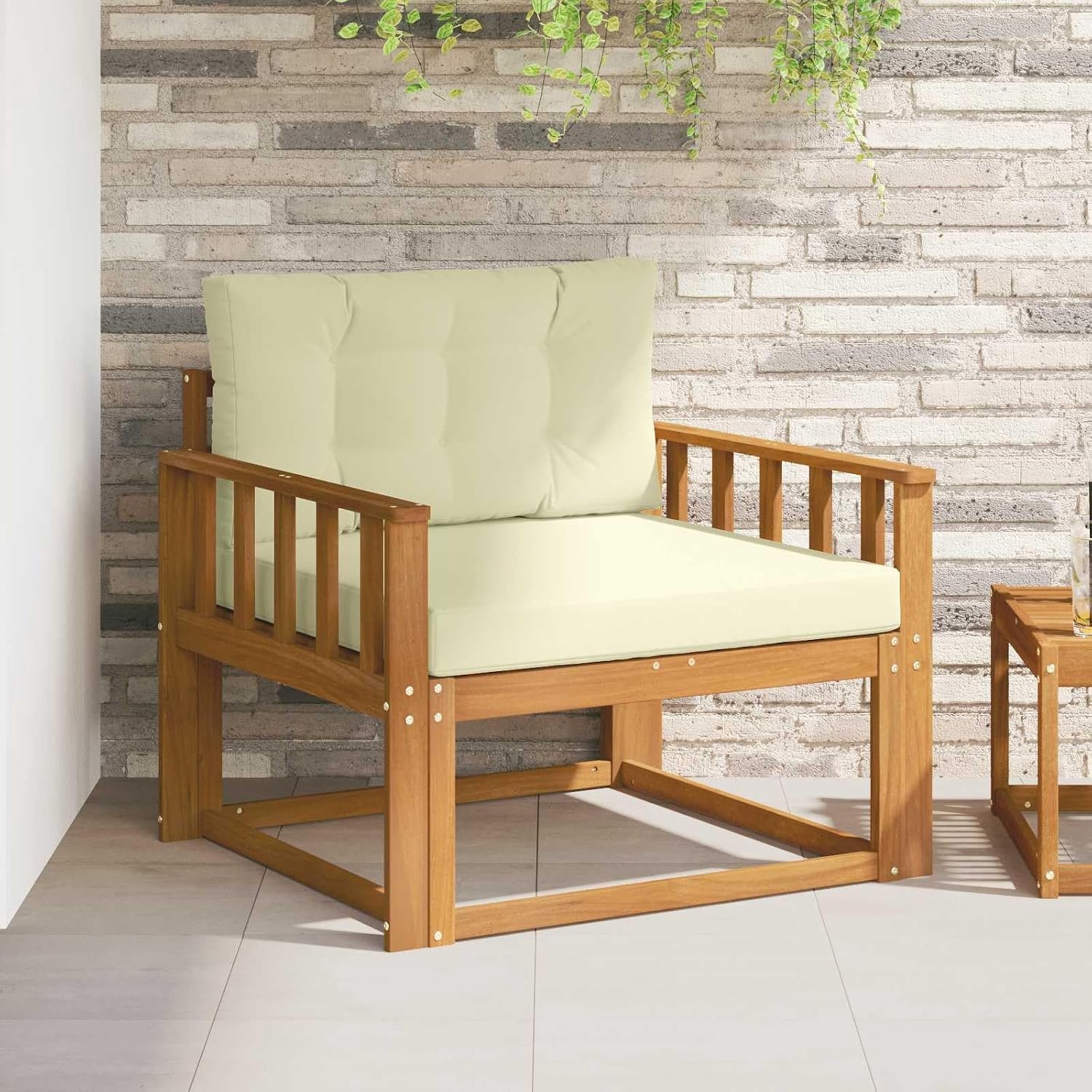 Acacia, lounge-meubels, terraszitting, bruin, 91 x 83 x 73 cm