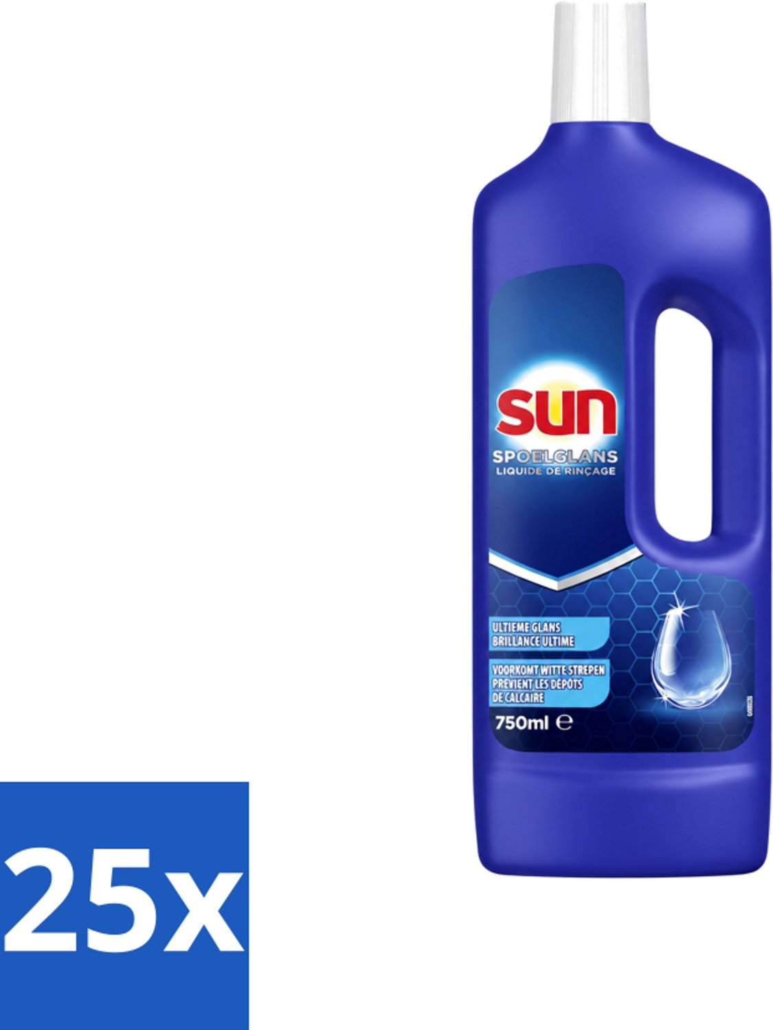 25 x Sun - Normaal - Spoelglans - 750 ml - Voordeelverpakking - 25 stuks