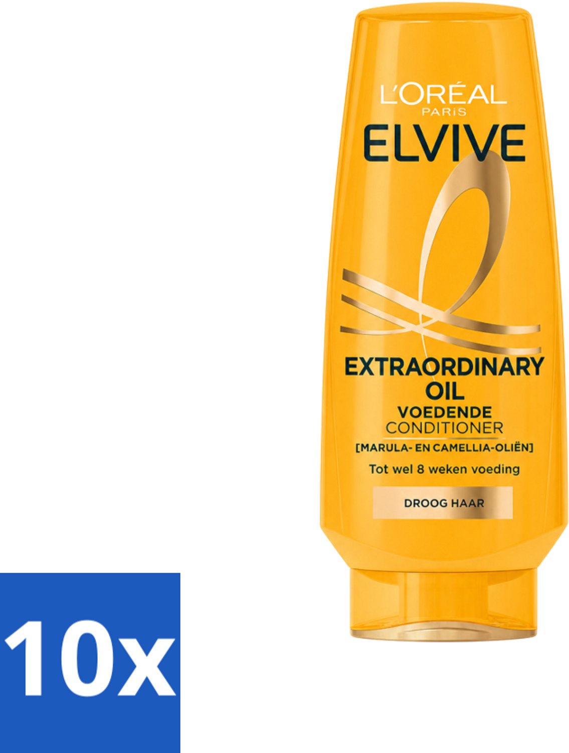 10 x L'Oréal Paris Elvive Extraordinary Oil - Conditioner - Droog Haar - 200ml - Voordeelverpakking - 10 stuks
