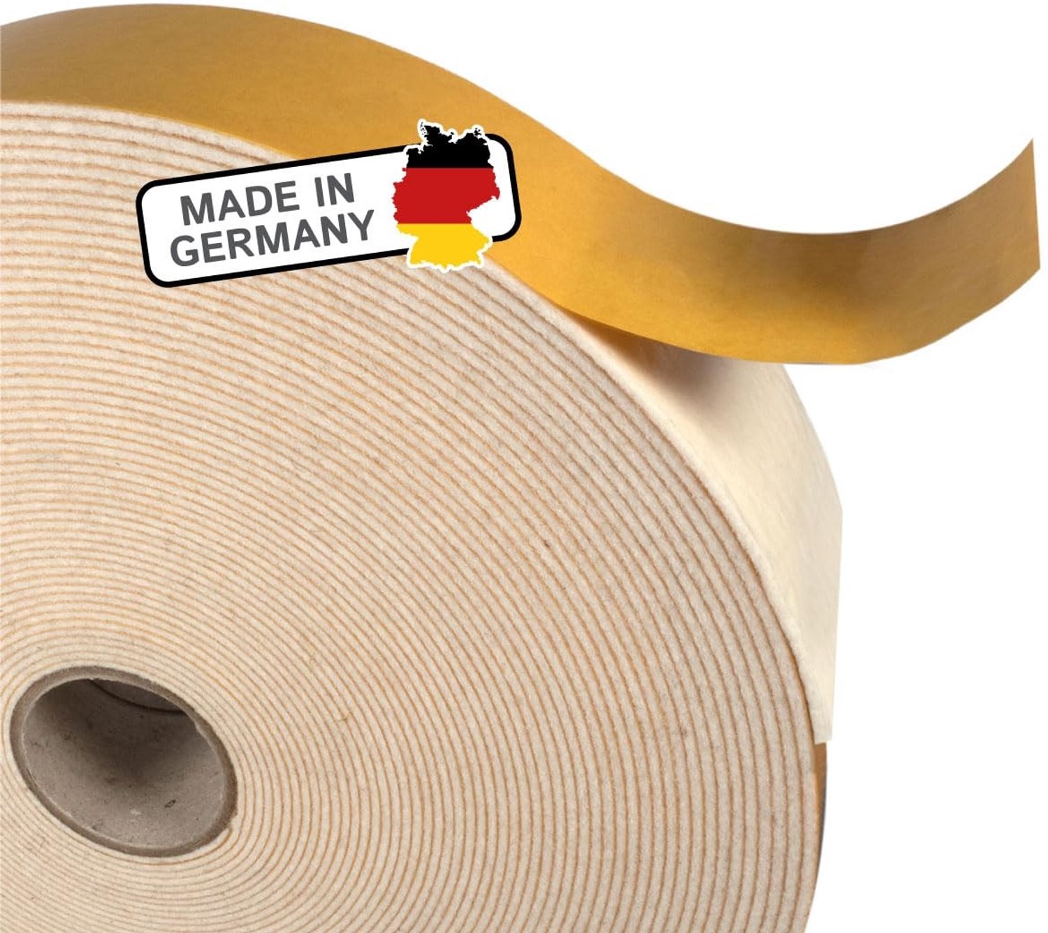 Zelfklevende Vilt Tape - 50 mm breed - 20 meter lang - Wit