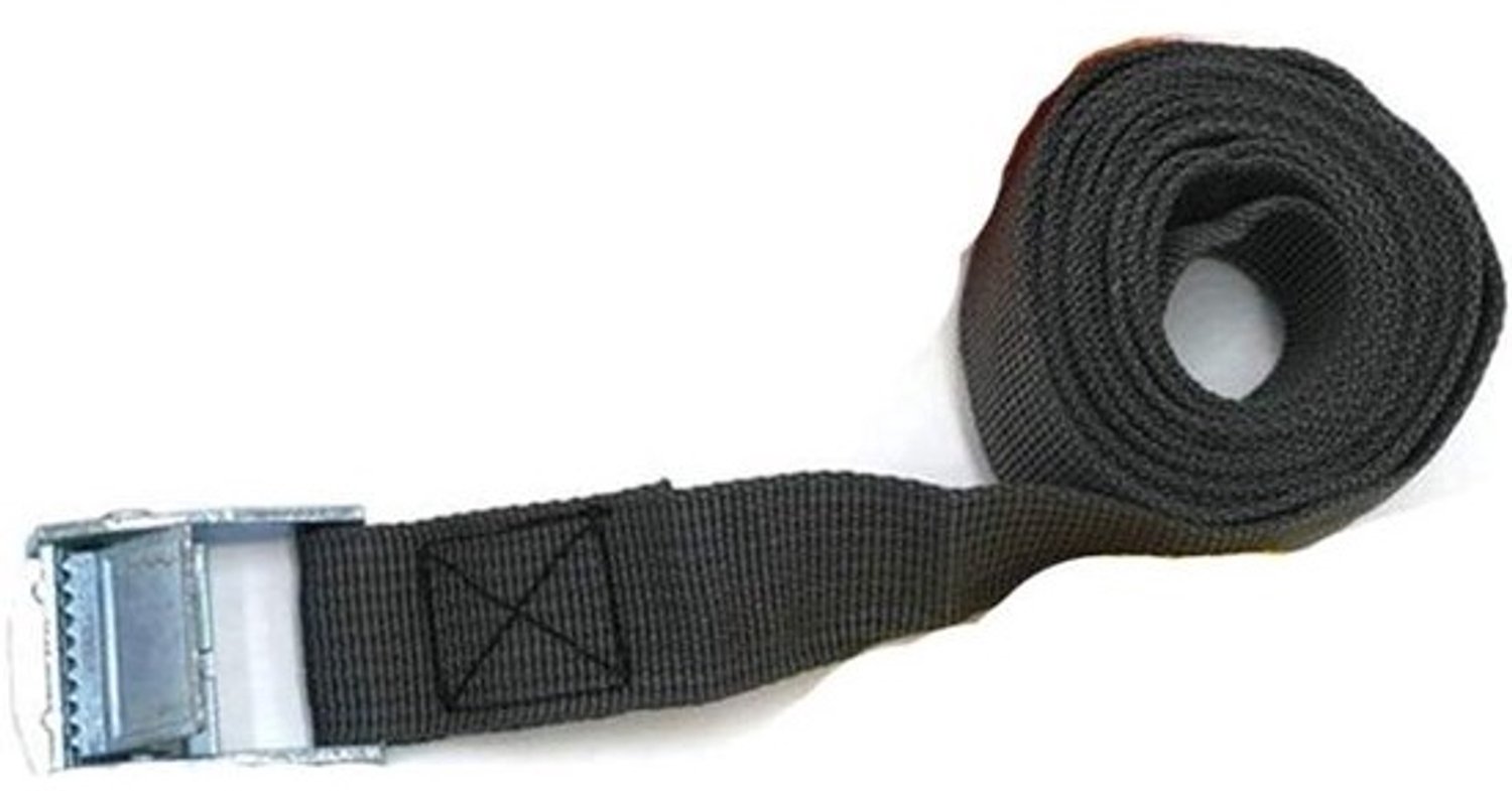 Spanbanden set - Verstelbare sjorbanden - Lading vastzetten - 250 Pond capaciteit - 25mm 2 Meter - Zwart