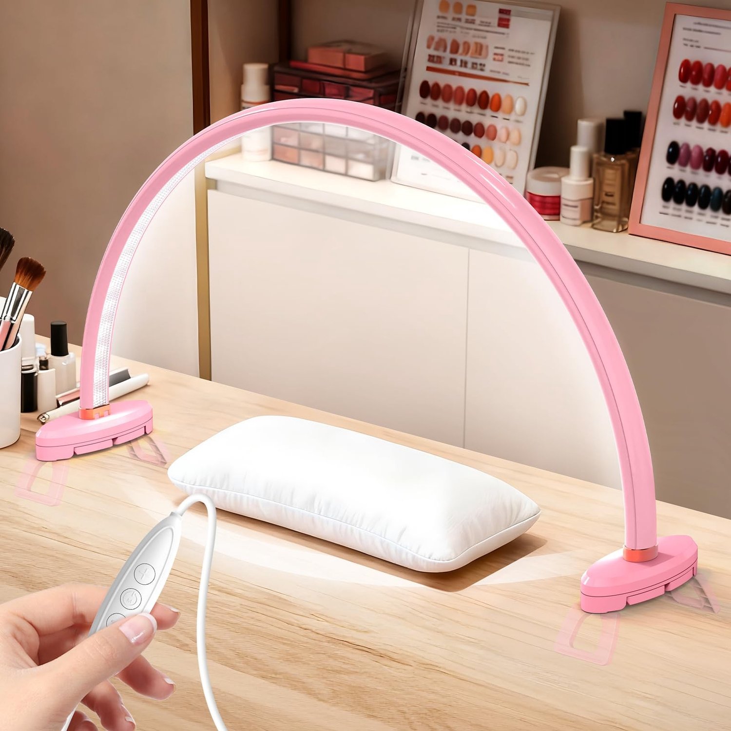 Lamp voor nagels - Gelijkmatige verlichting zonder schaduw - Roze