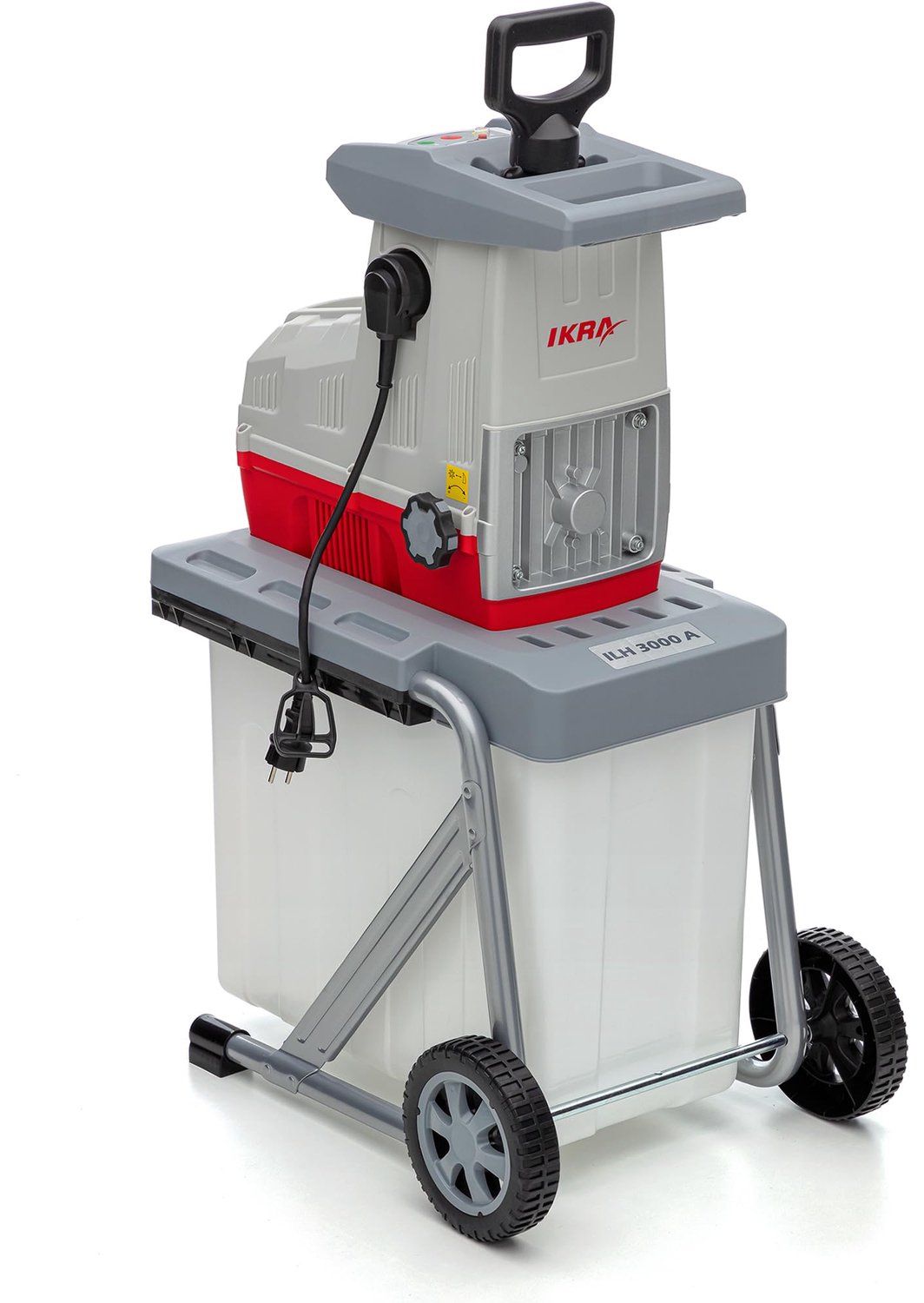 Hakselaar 3000W – Elektrische Tuinhakselaar – Takdikte tot 44 mm – 60L Opvangbak – Geluidsarm